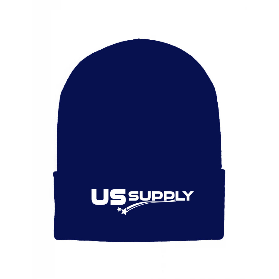 Navy Beanie with US Supply Logo