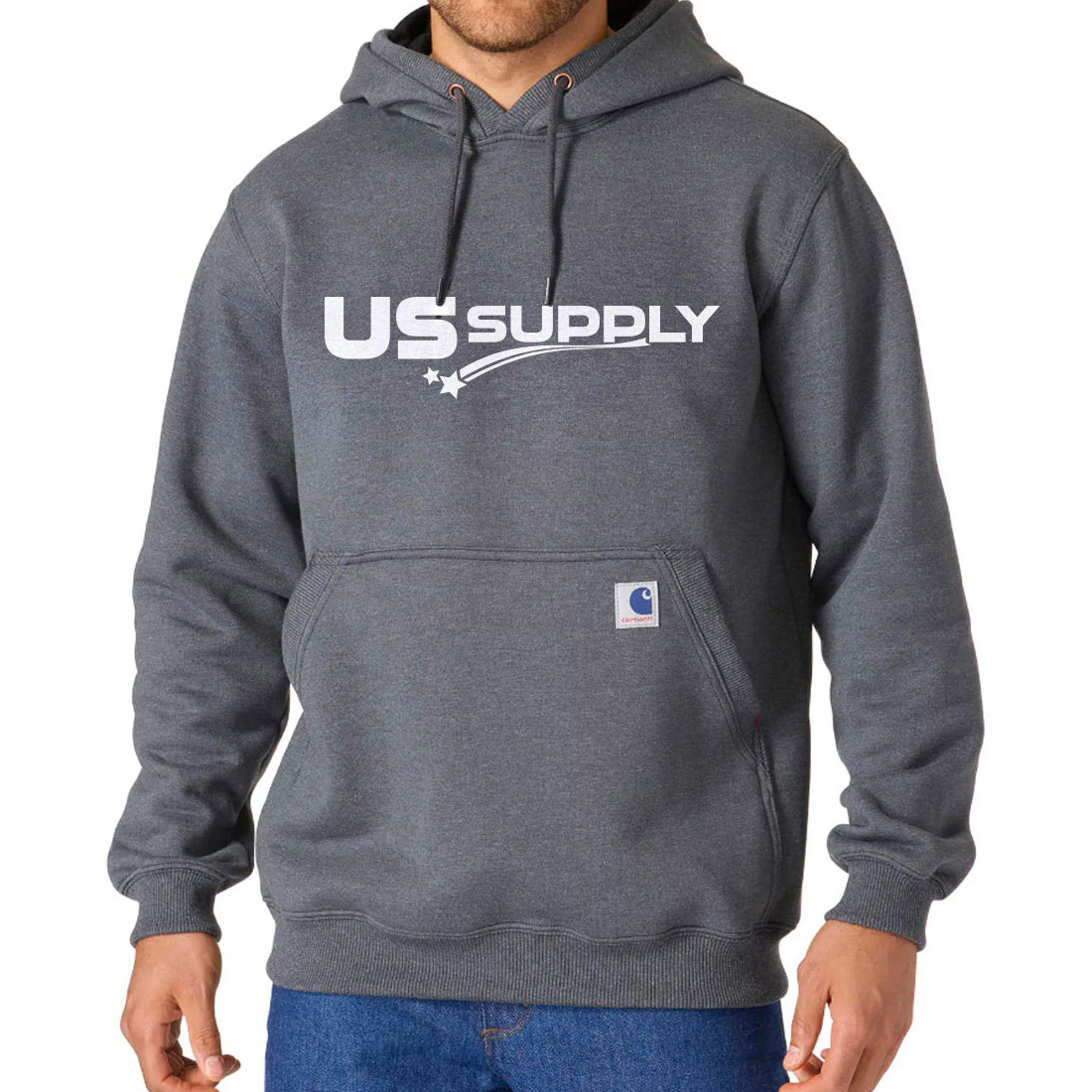 Carhartt Heavyweight Fleece Hoodie with Logo
