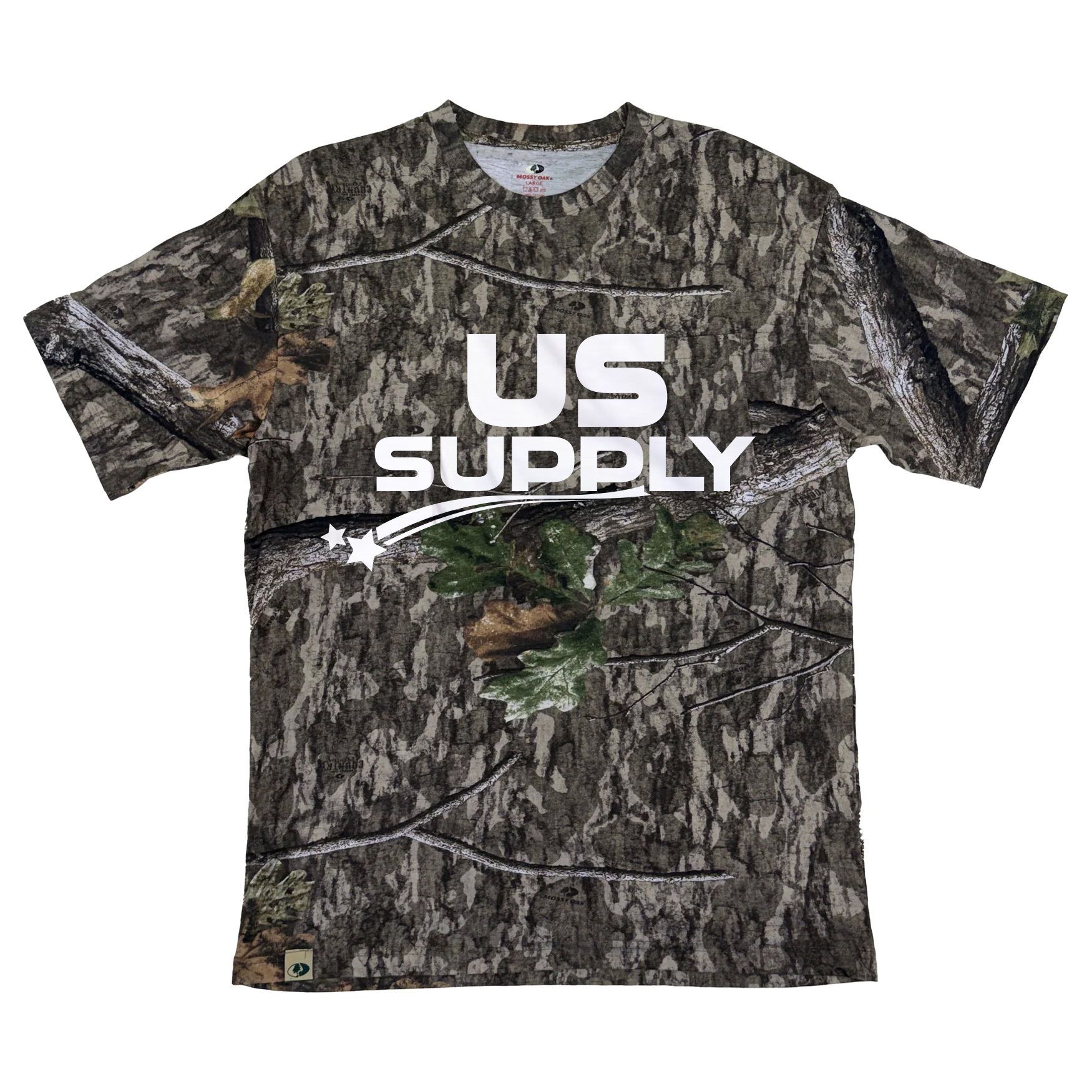 Mossy Oak Country Roots Short-Sleeved T-Shirt with Logo